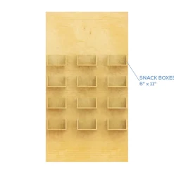 Rectangle Wood Party Snack Wall Panel - 84" Tall