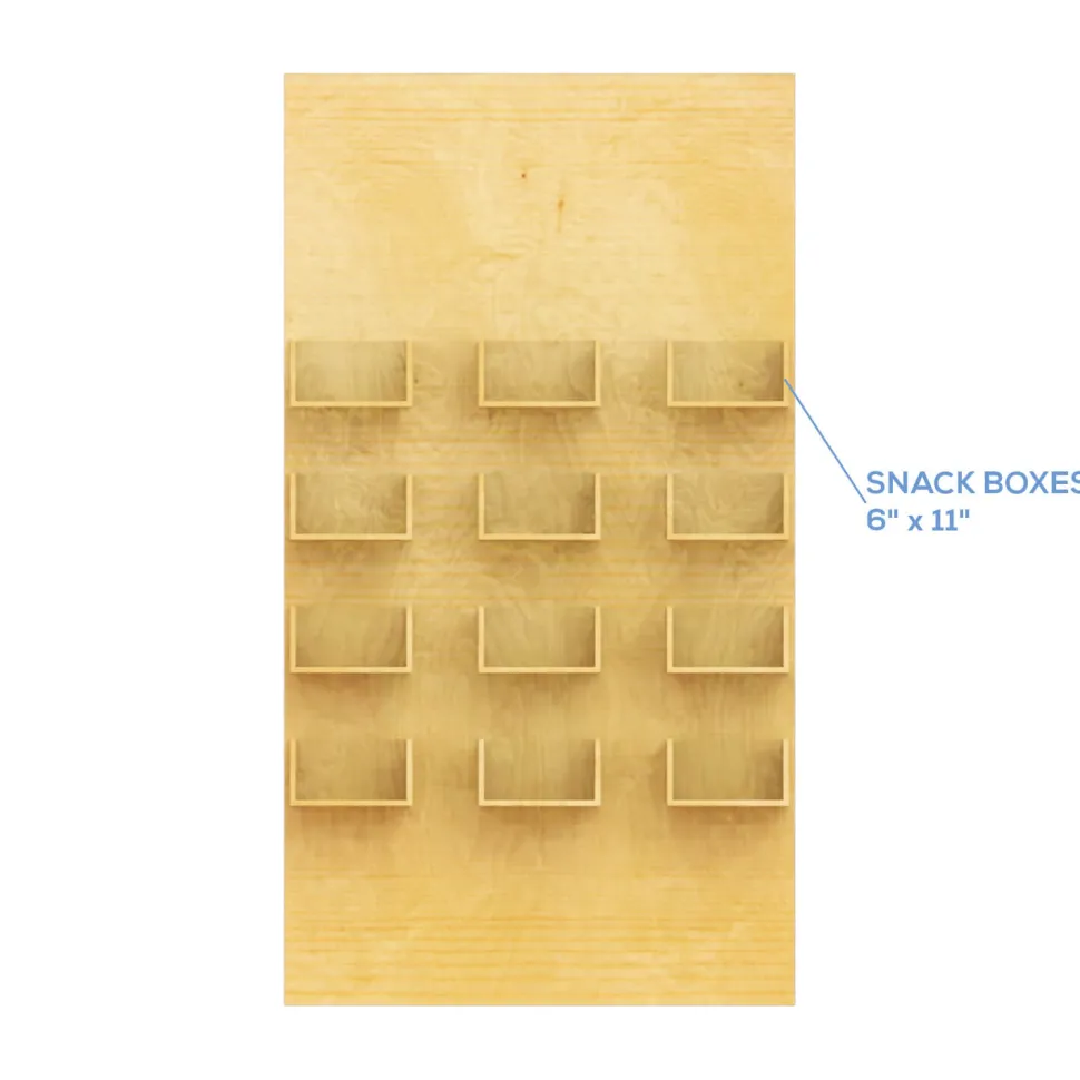 Rectangle Wood Party Snack Wall Panel - 84" Tall