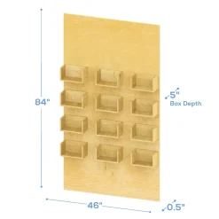Rectangle Wood Party Snack Wall Panel - 84" Tall