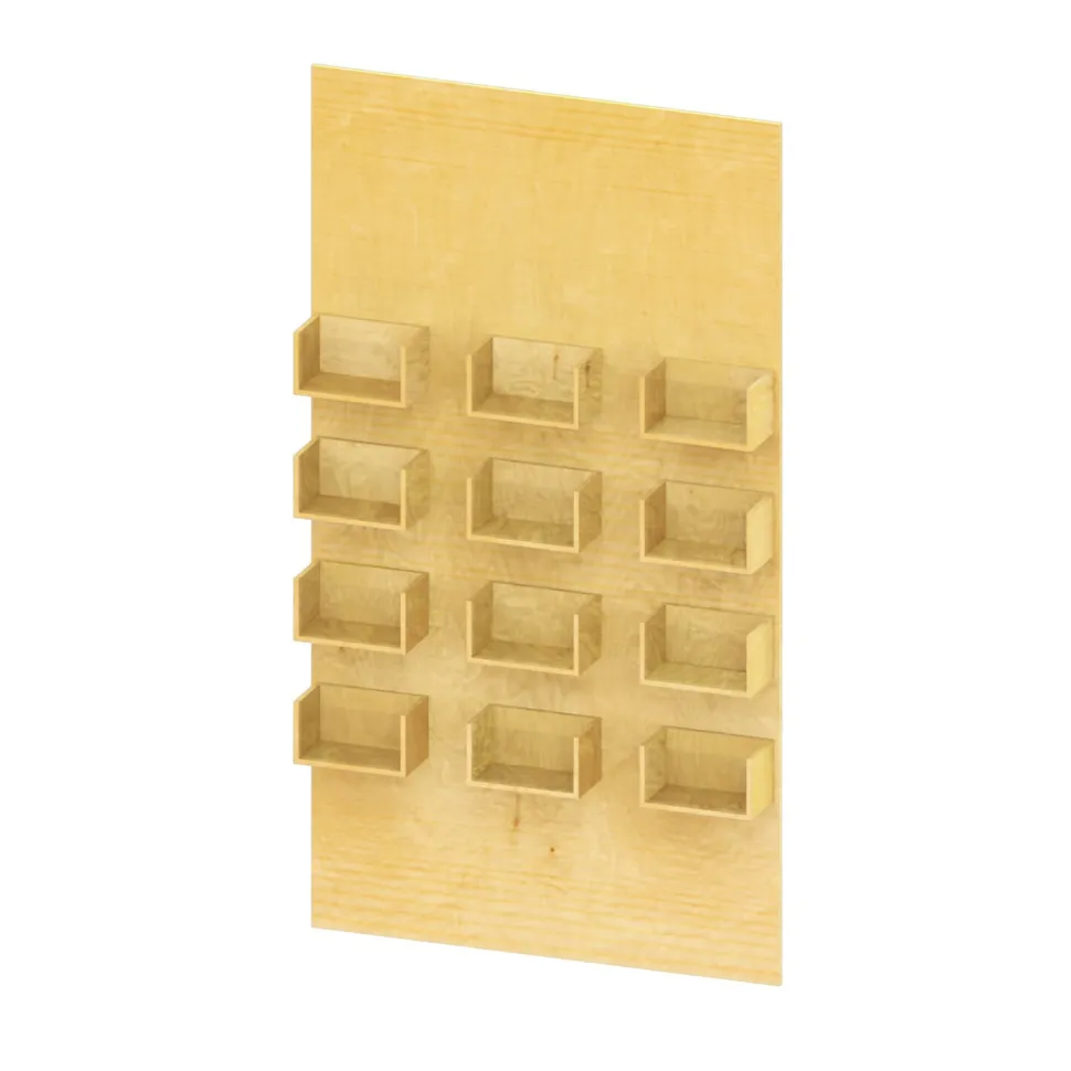 Rectangle Wood Party Snack Wall Panel - 84" Tall