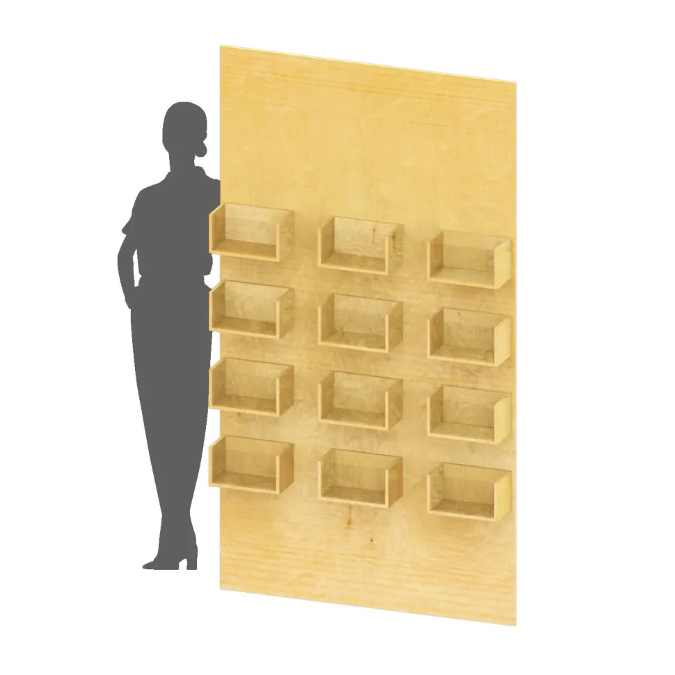 Rectangle Wood Party Snack Wall Panel - 84" Tall