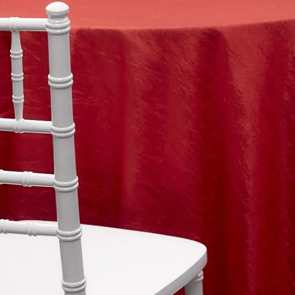 RED - *FR* Crushed Taffeta Tablecloth by Eastern Mills - Many Size Options
