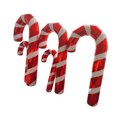 Red Giant Inflatable Mirror Candy Cane – Maxorb™ Reflective Holiday Event Decor – Commercial Installation Sizes