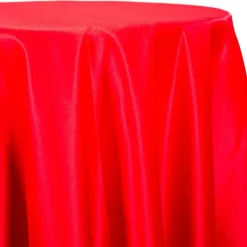 Red - Lamour Matte Satin "Satinessa" Tablecloth - Many Size Options