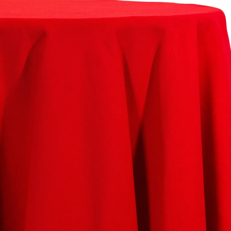 Red - Spun Polyester “Feels Like Cotton” Tablecloth - Many Size Options