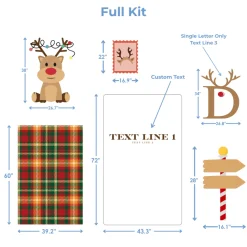 Reindeer Post Foam Core Backdrop Kit by PopScene™