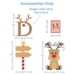 Reindeer Post Foam Core Backdrop Kit by PopScene™