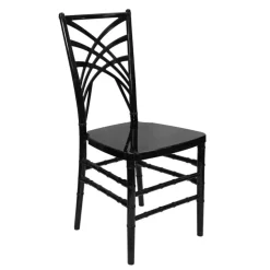 Resin Fanny Stacking Chair - Black