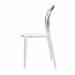Resin Minori Chair - Clear/White