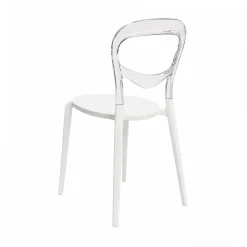 Resin Minori Chair - Clear/White