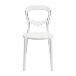 Resin Minori Chair - Clear/White