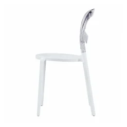 Resin Minori Chair - Smoke Grey/White