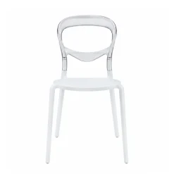 Resin Minori Chair - Smoke Grey/White