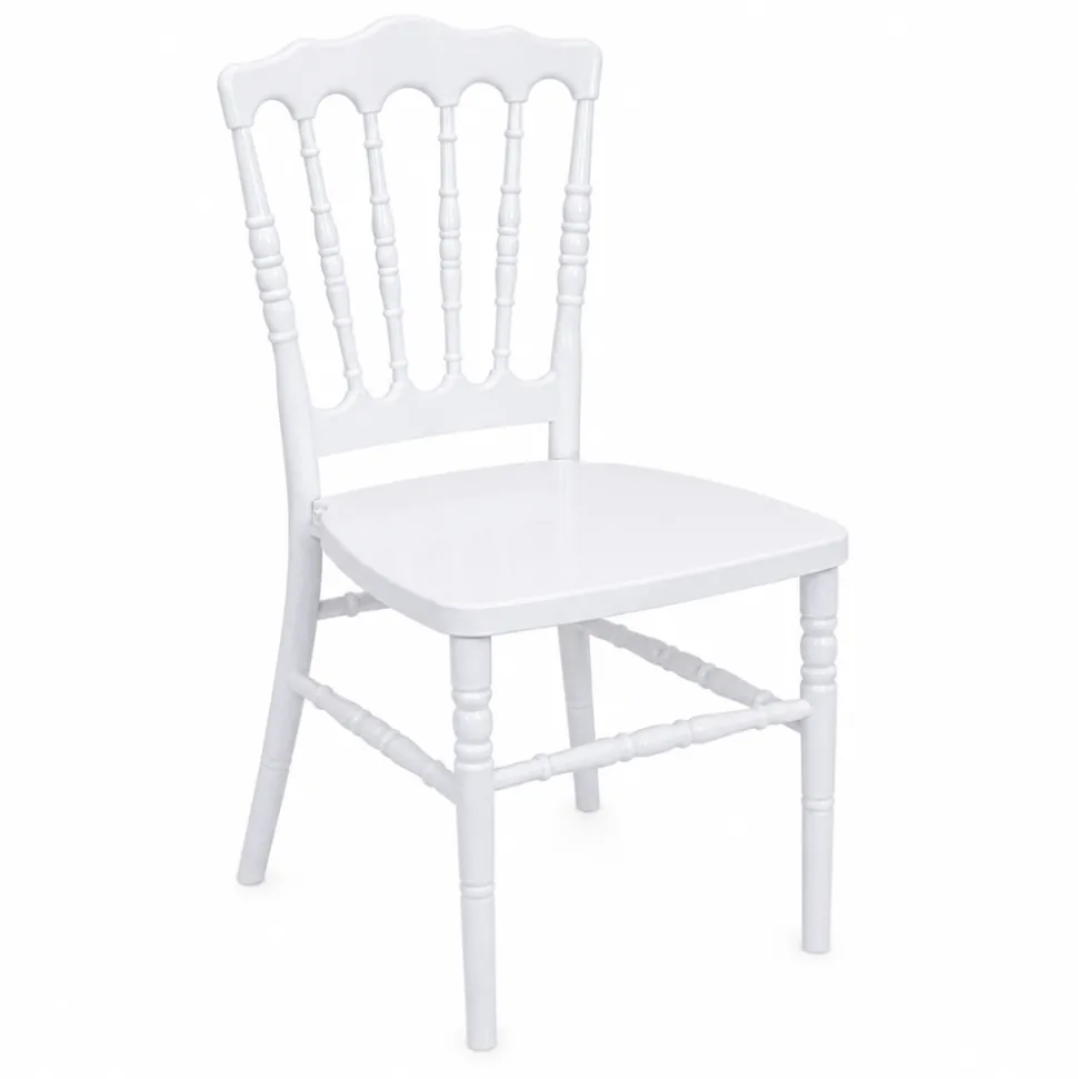 Resin Napoleon Chair with UV Protection - White