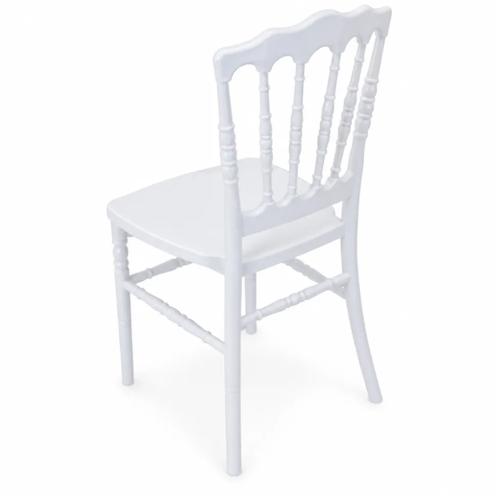 Resin Napoleon Chair with UV Protection - White