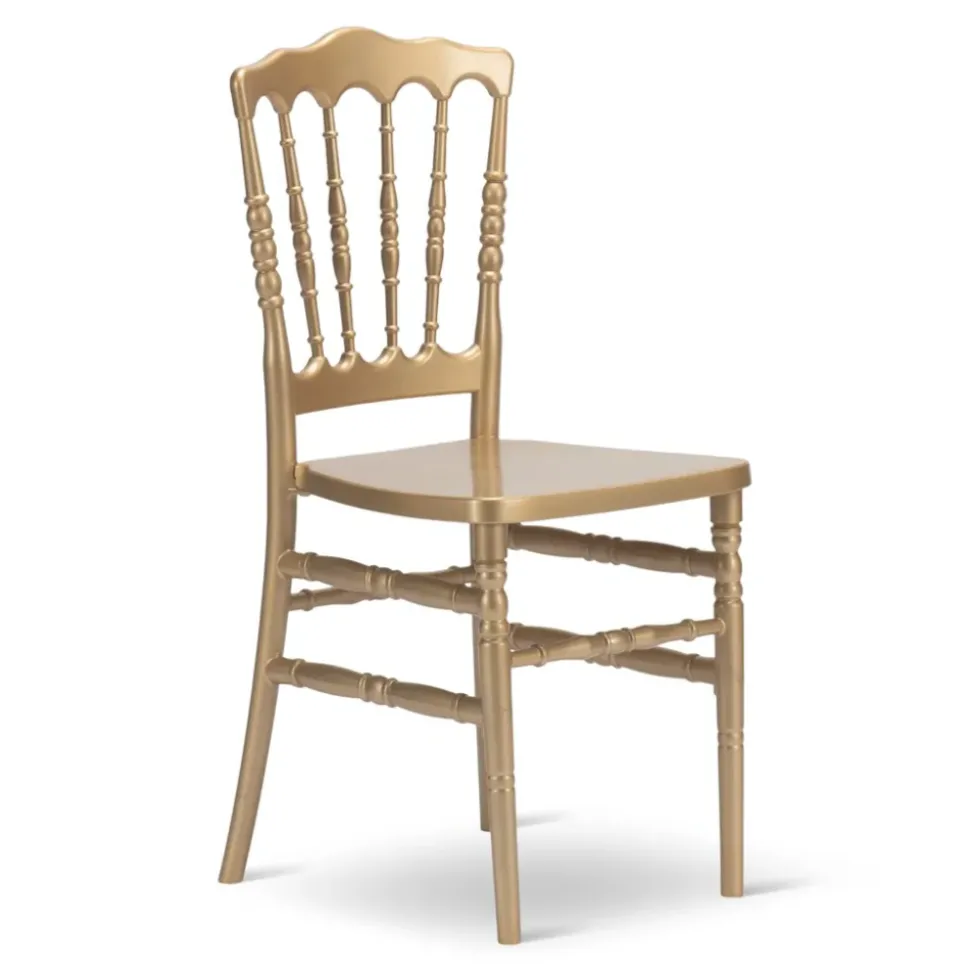 Resin Napoleon Chair with UV Protection - Gold