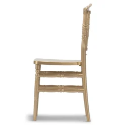 Resin Napoleon Chair with UV Protection - Gold