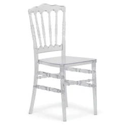 Resin Napoleon Chair with UV Protection - Clear