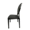 Resin Pop Louis Banquet Chair - Black