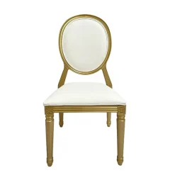 Resin Pop Louis Banquet Chair - Gold