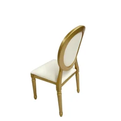 Resin Pop Louis Banquet Chair - Gold