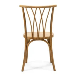 Resin Willow Stacking Chair - Medium with Black Grain