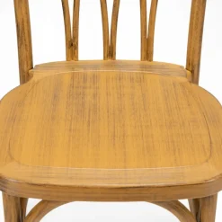 Resin Willow Stacking Chair - Medium with Black Grain