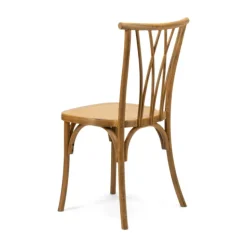 Resin Willow Stacking Chair - Medium with Black Grain