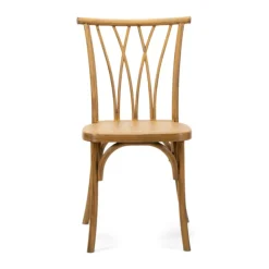 Resin Willow Stacking Chair - Medium with Black Grain