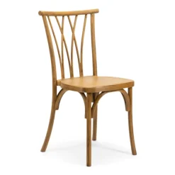 Resin Willow Stacking Chair - Medium with Black Grain