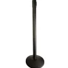 Retractable Belt Barrier Stanchions - Black