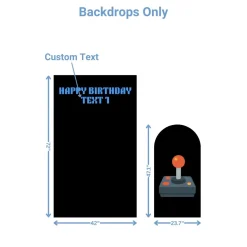 Retro Arcade Foam Core Birthday Backdrop Kit by PopScene™