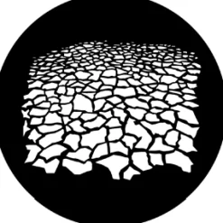 River Bed - Stock Gobo for Gobo Light Projectors - Choose your size!