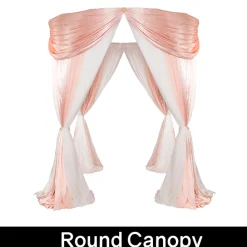 Romantic Theme Pro-Designed Backdrop or 4 Post Canopy Kit - 6-10ft Tall