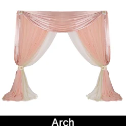 Romantic Theme Pro-Designed Backdrop or 4 Post Canopy Kit - 6ft-14ft Tall