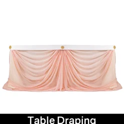 Romantic Theme Pro-Designed Backdrop or 4 Post Canopy Kit - 6ft-14ft Tall