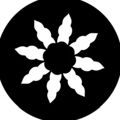 Rose (a) - Stock Gobo for Gobo Light Projectors - Choose your size!
