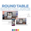 Round Table Draping w/ Satin Valance - Instructional Video