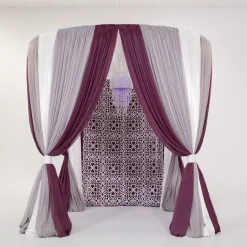 10' Round Canopy Pro-Designed Backdrop