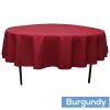 90" Round 200 GSM Polyester Tablecloth - Burgundy
