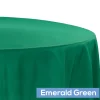 90" Round 200 GSM Polyester Tablecloth - Emerald Green