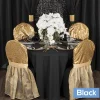 108" Round 200 GSM Polyester Tablecloth - Black