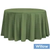 108" Round 200 GSM Polyester Tablecloth - Willow