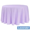120" Round 200 GSM Polyester Tablecloth - Lavender