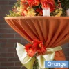 120" Round 200 GSM Polyester Tablecloth - Orange