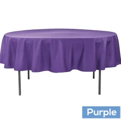 90" Round 200 GSM Polyester Tablecloth - Purple