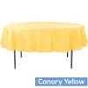 90" Round 200 GSM Polyester Tablecloth - Canary Yellow