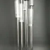 Round Metal Cluster Candle Holder, Eight Arm 42"- Silver