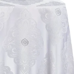 Royal Belle Tablecloth by Eastern Mills - White - Many Size Options