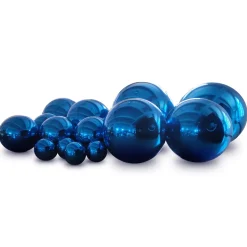 Royal Blue Giant Inflatable Mirror Ball Sphere – Maxorb™ Reflective Ceiling Event Decor – Commercial Installation Sizes